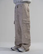 Revengex Baggy Cargo Pants [Beige] (6)