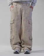 Revengex Baggy Cargo Pants [Beige] (7)
