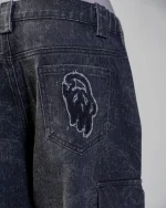 Revengex Baggy Cargo Pants [Black] (2)