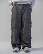 Revengex Baggy Cargo Pants [Black] (7)