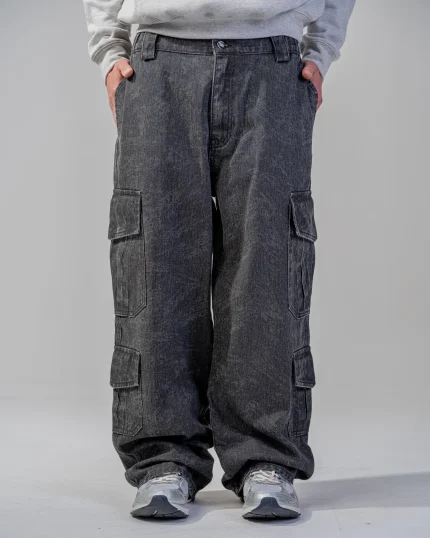 Revengex Baggy Cargo Pants [Black] (7)