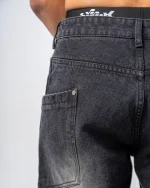 Revengex Baggy Flare Jeans [Black] (2)