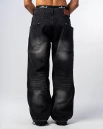Revengex Baggy Flare Jeans [Black] (5)