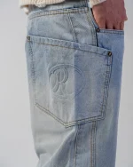 Revengex Baggy Flare Jeans [Blue] (2)