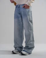 Revengex Baggy Flare Jeans [Blue] (6)