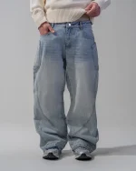 Revengex Baggy Flare Jeans [Blue] (7)