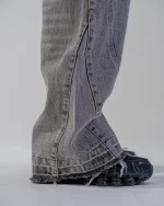 Revengex Baggy Flare Jeans [Grey] (2)