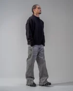 Revengex Baggy Flare Jeans [Grey] (5)