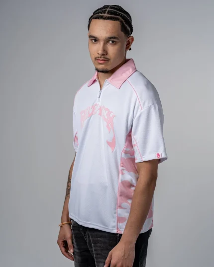 Revengex Camo Polo Shirt [Pink] (6)