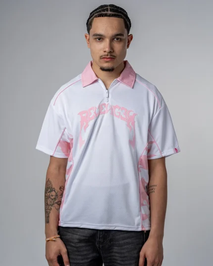 Revengex Camo Polo Shirt [Pink] (7)