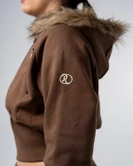 Revengex Crop Fur Jacket [Mocha] (1)
