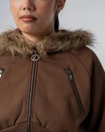 Revengex Crop Fur Jacket [Mocha] (2)
