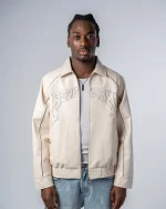 Revengex Faux Leather Jacket [Beige] (8)