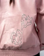 Revengex Faux Leather Jacket [Pink] (1)