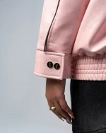 Revengex Faux Leather Jacket [Pink] (2)