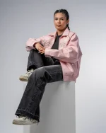 Revengex Faux Leather Jacket [Pink] (3)