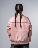 Revengex Faux Leather Jacket [Pink] (4)