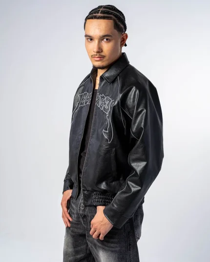 Revengex Faux Leather Jacket [Reflective] (6)