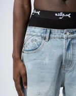Revengex Flare Fit Zipped Jean [Blue] (3)