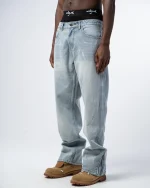 Revengex Flare Fit Zipped Jean [Blue] (7)