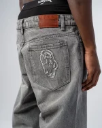 Revengex Flare Fit Zipped Jean [Gray] (2)