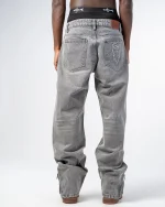 Revengex Flare Fit Zipped Jean [Gray] (5)