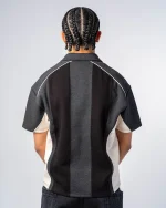 Revengex Patchwork Polo Shirt [Black] (3)