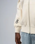Revengex Zip Up Hoodie [Beige] (2)