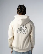 Revengex Zip Up Hoodie [Beige] (5)