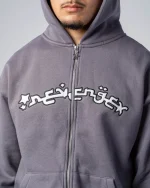 Revengex Zip Up Hoodie [Grey] (4)