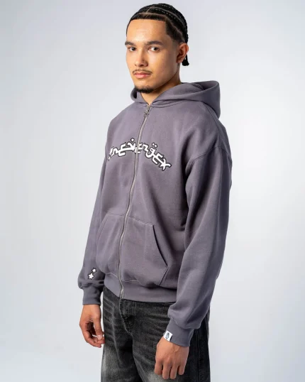 Revengex Zip Up Hoodie [Grey] (7)