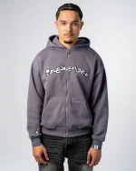 Revengex Zip Up Hoodie [Grey] (8)