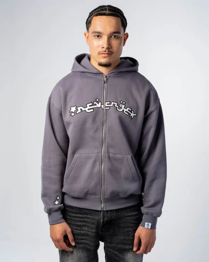 Revengex Zip Up Hoodie [Grey] (8)