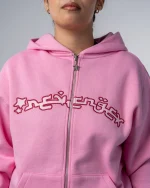Revengex Zip Up Hoodie [Pink] (4)