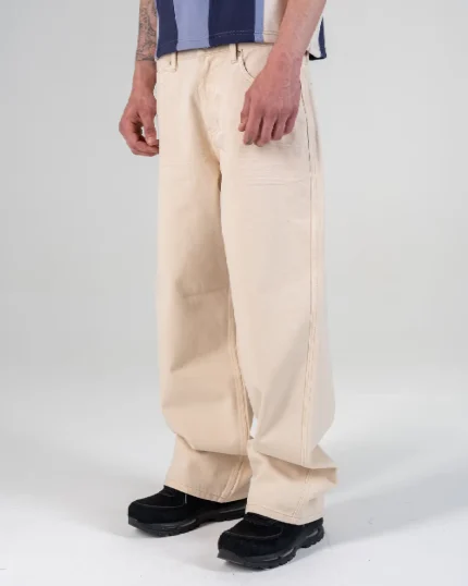 Revengex Baggy Fit Jeans [Beige] (5)