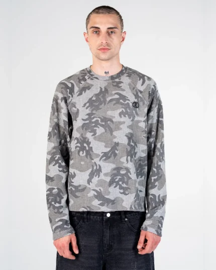 Revengex Longsleeve Waffle Camo [Gris] (1)