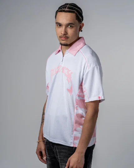 Revengex Polo Camo en Maille [Rose] (1)