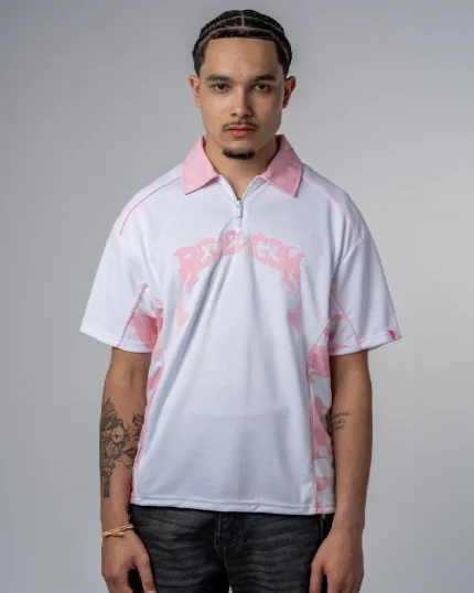 Revengex Polo Camo en Maille [Rose] (7)
