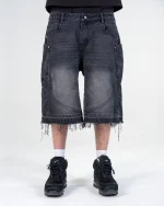 Revengex Ripped Baggy Jorts [Black] (1)