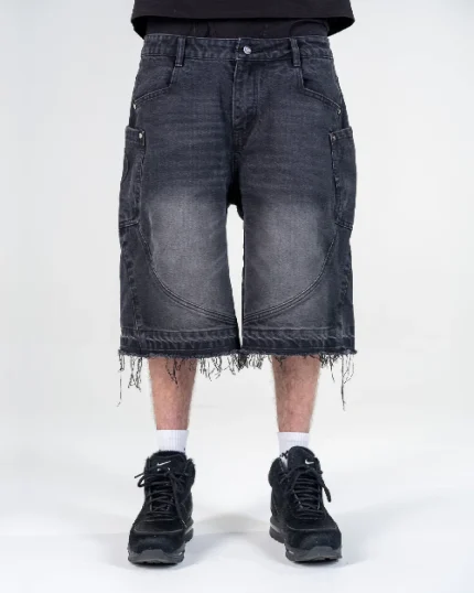 Revengex Ripped Baggy Jorts [Black] (1)