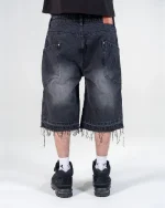 Revengex Ripped Baggy Jorts [Black] (4)