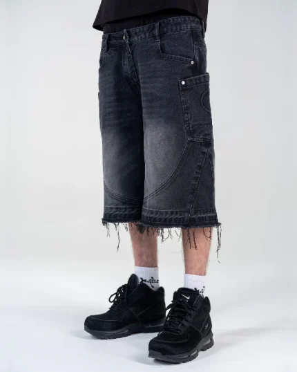 Revengex Ripped Baggy Jorts [Black] (5)