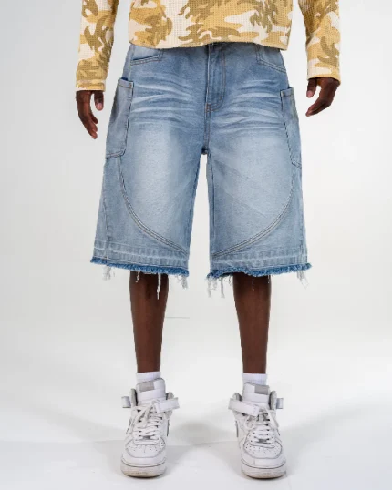 Revengex Ripped Baggy Jorts [Blue] (1)