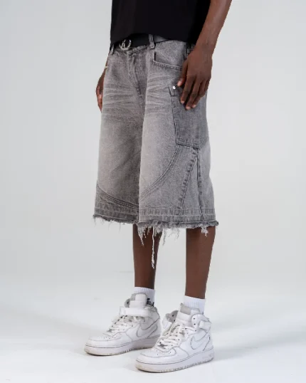 Revengex Ripped Baggy Jorts [Grey] (5)