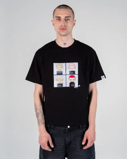 Revengex T Shirt Mugshot [Noir] (1)